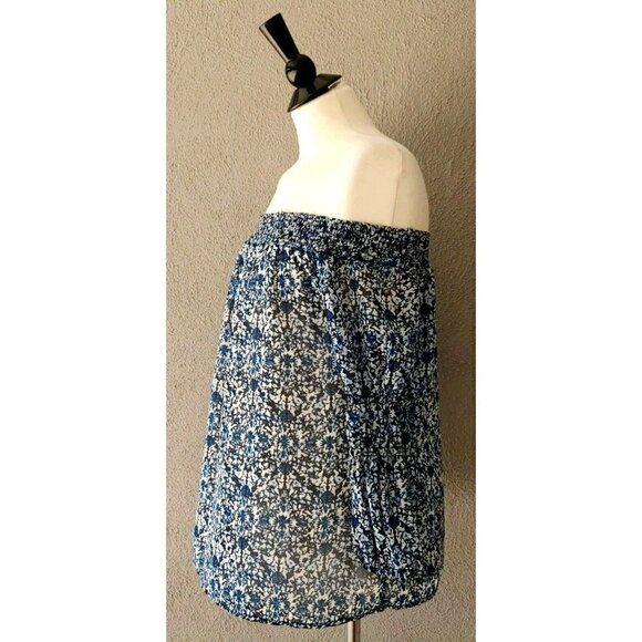 Women's Greylin Jessalyn Off The Shoulder Blouse in Pearl Blue Size XS - Picture 9 of 9